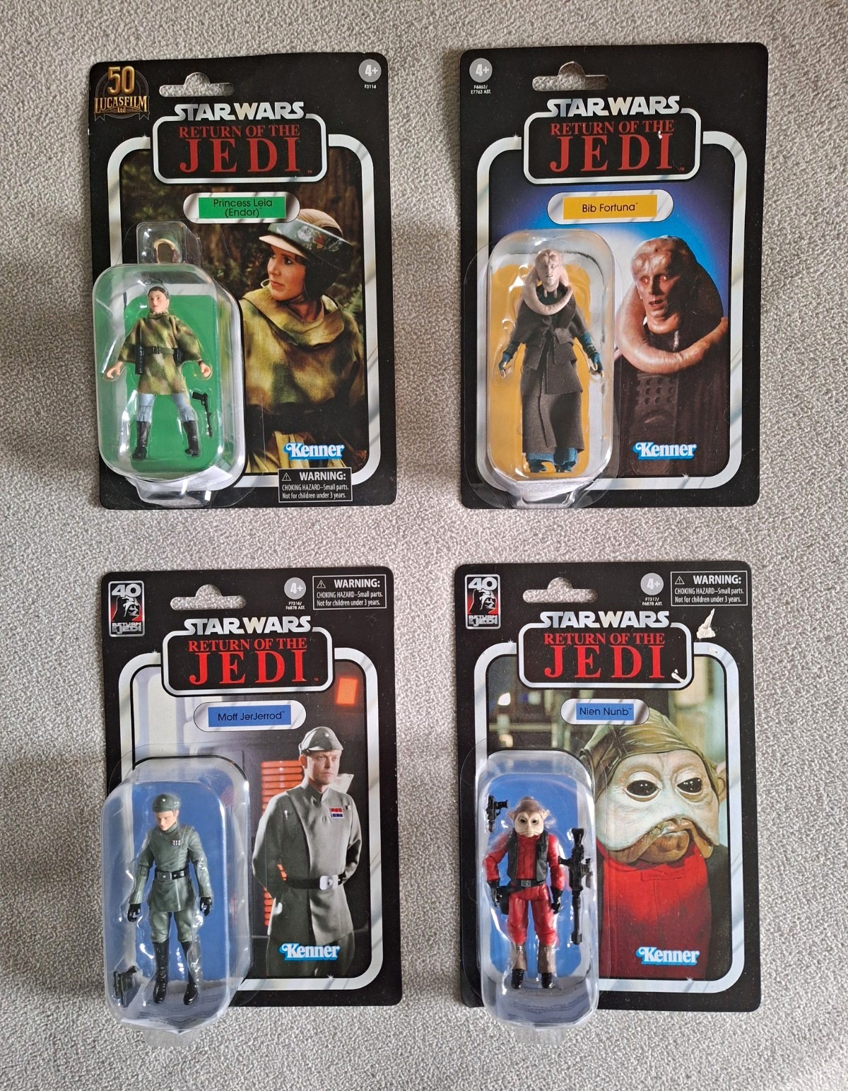 Star Wars Vintage Collection ROTJ 4-Figure Lot - Sealed