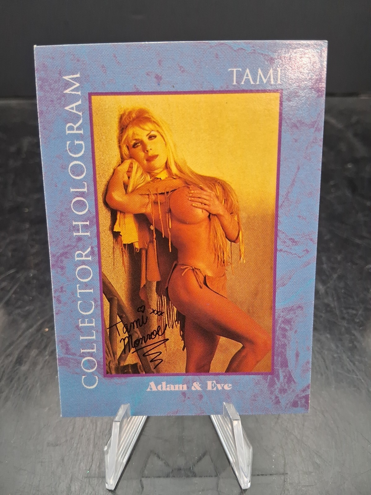 1990 Adam & Eve Tami Collector Hologram Card  Rare SC489