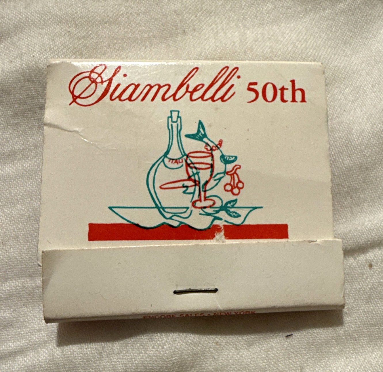 Giambelli 50th Mercurio Matchbook 46 E 50th St New York NY Encore Sales