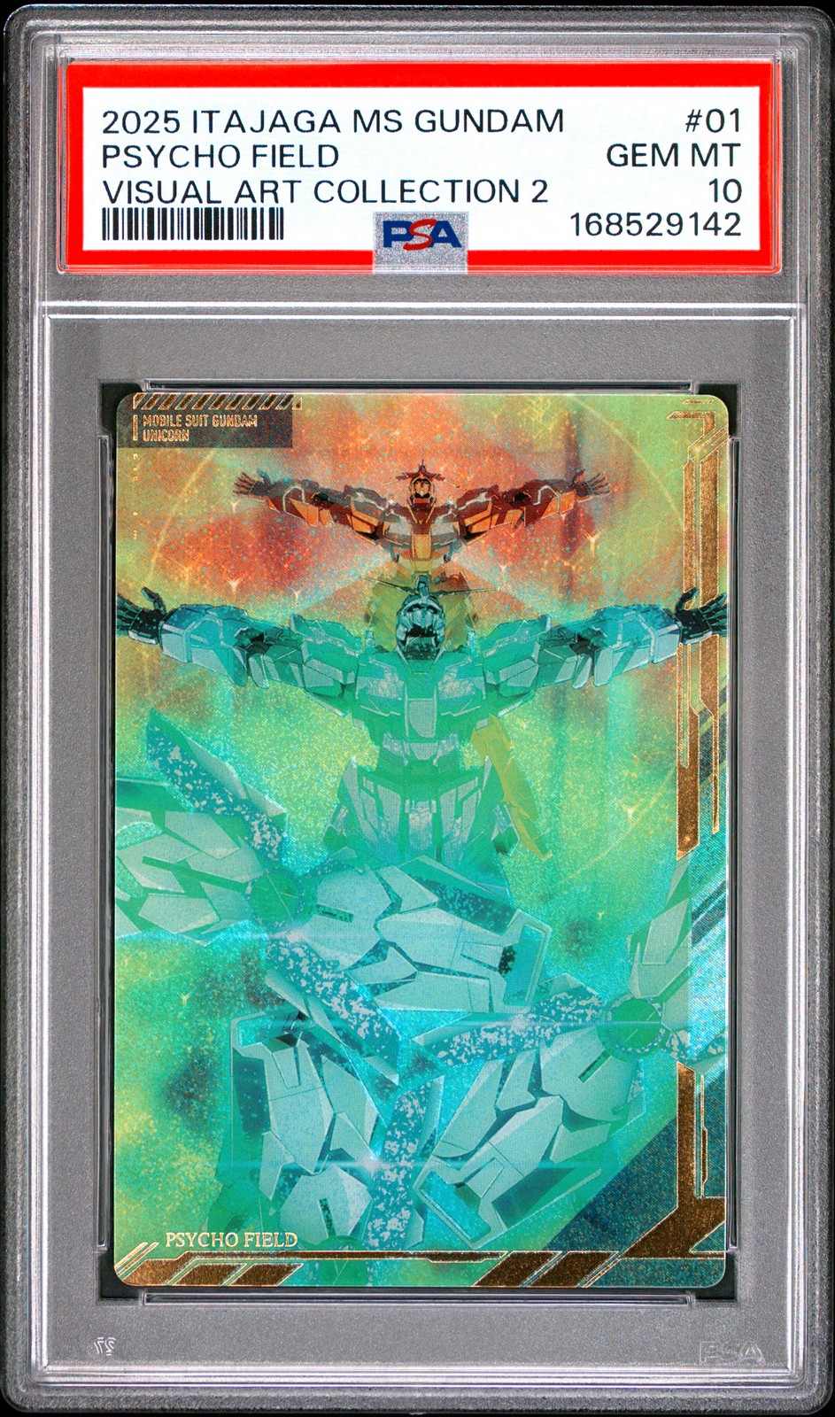 2025 ITAJAGA MOBILE SUIT GUNDAM VISUAL ART COLLECTION 2 #01 PSYCHO FIELD PSA 10