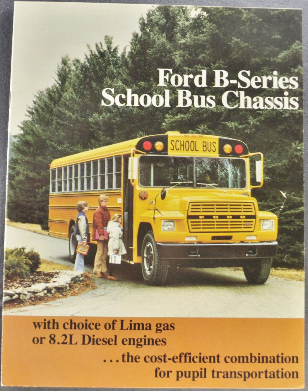 1980 Ford School Bus Truck Sales Training Brochure B-600 700 Excellent Original