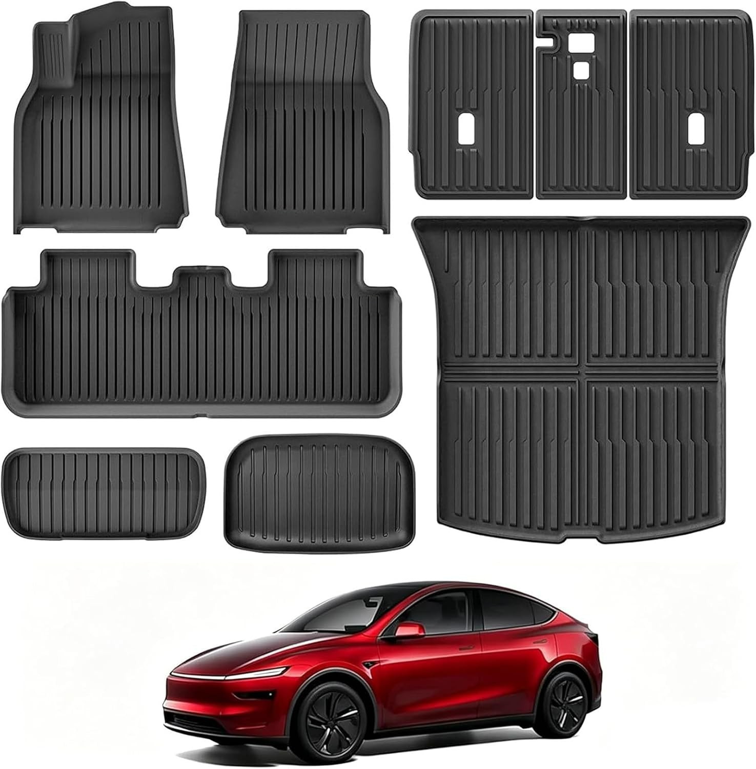 Floor Mats Custom Fit Tesla Model Y 2025-2026 5-Seater (Not for Standard),TPE