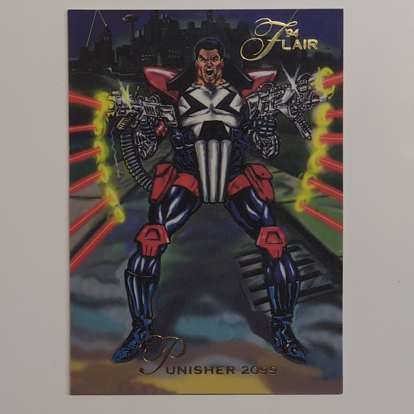 Fleer 1994 Flair Marvel Annual #101 Punisher 2099 Origin Non-Sport Trading Card
