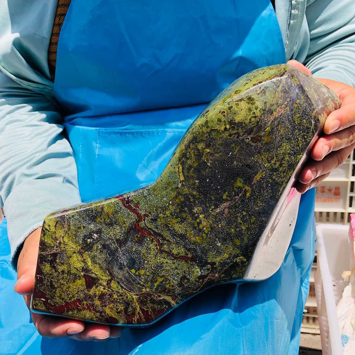 18.2LB Natural Large Polished Dragon Blood Jasper Freeform Mineral Specimen 6204