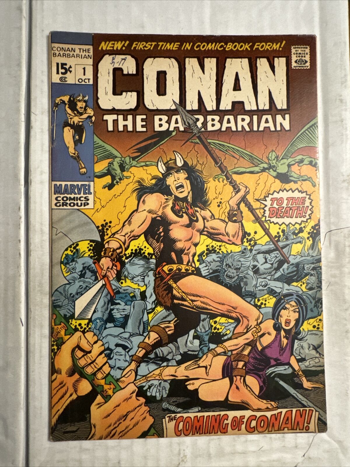 CONAN THE BARBARIAN #1 FN/VF 1970 Marvel Barry Windsor-Smith Art, Roy Thomas
