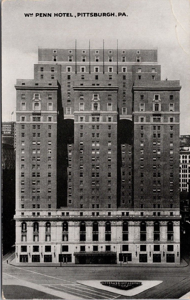Penn Hotel Pittsburgh PA Pennsylvania c1934 Postcard H52
