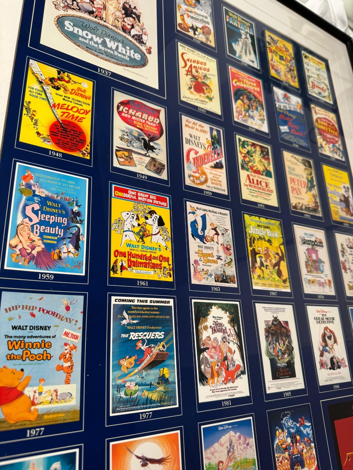 Disney 75 Years Anniversary Commemorative Poster/Print FRAMED 40x28 Disney 75 Years Anniversary Commemorative Poster/Print FRAMED 40x28