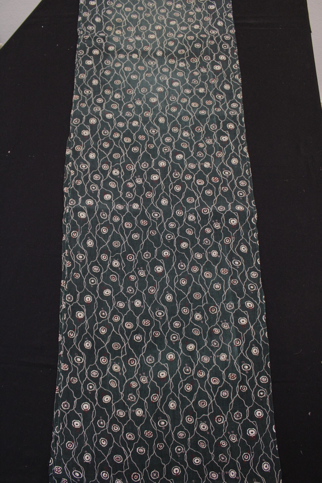 f-428 antique silk kimono fabric - deco - 13.5\