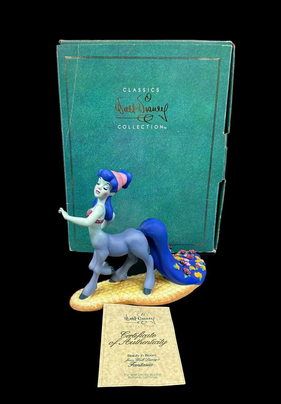 WDCC Disney Collection Fantasia Beauty in Bloom Blue Centaurette Box & COA