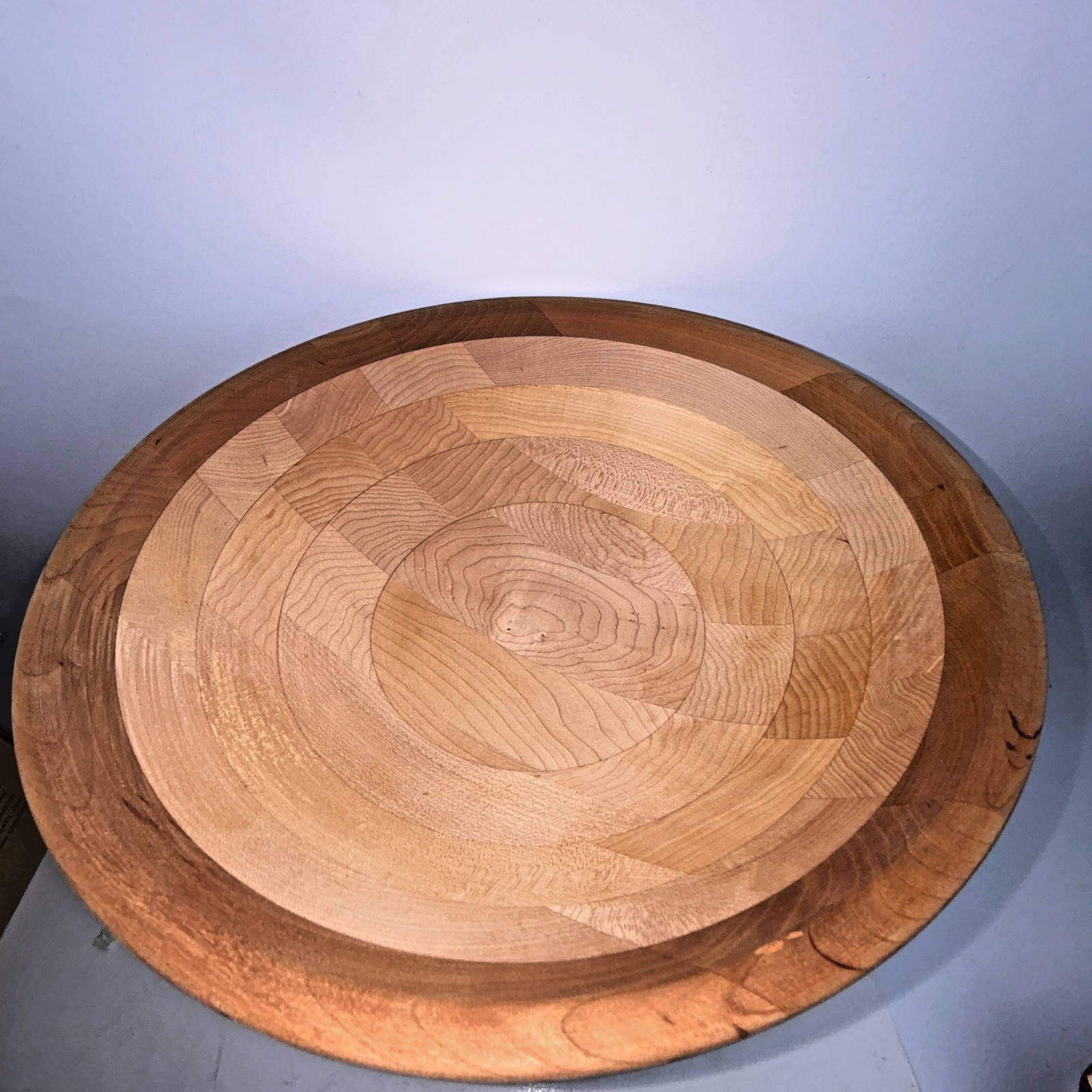 Solid Layered Wood Bowl 12\ Solid Layered Wood Bowl 12\