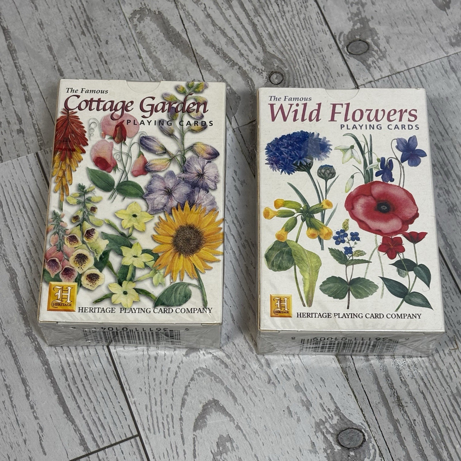 Heritage Cottage Garden & Wild Flowers Playing Cards Sealed Ann Gillies