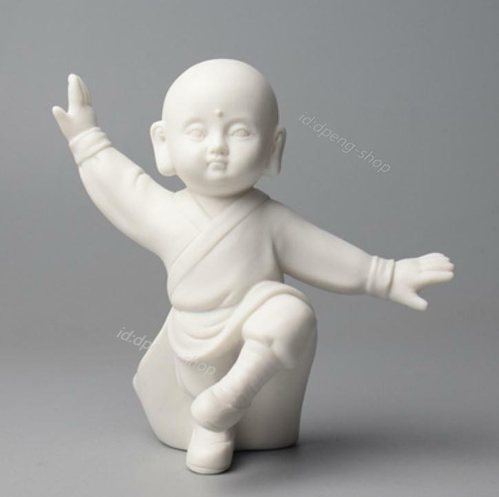 4.7 Chinese White Porcelain Ceramics Lovable Elephant Figurine Statue Statues 85