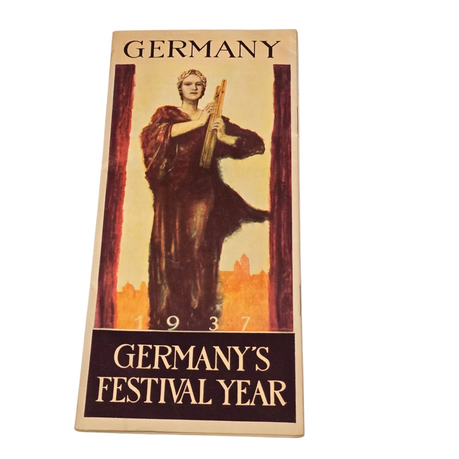 1937 Germany's Festival Year Program Brochure Pageants Concert Booklet Riemer