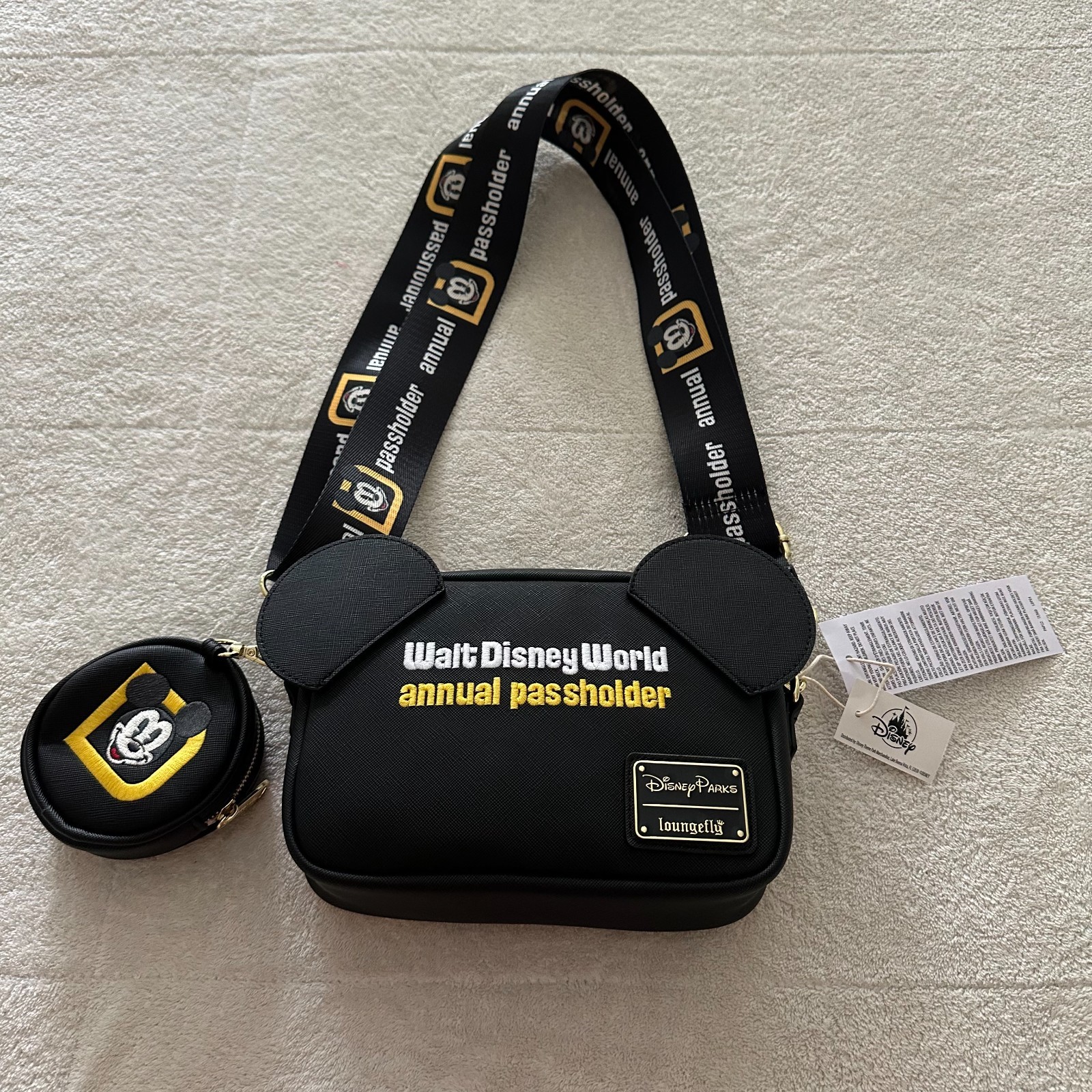 NWT Walt Disney World Annual Passholder Loungefly Crossbody Bag WDW AP 2026 NEW