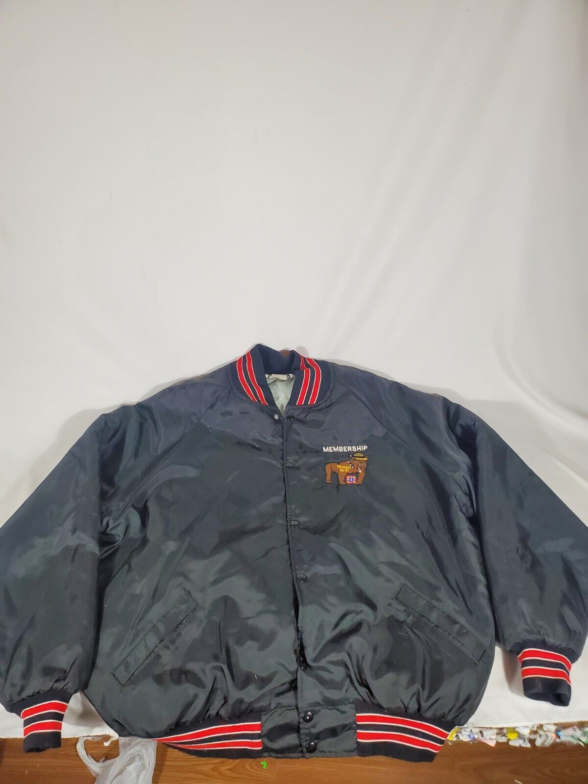 Vintage VFW Michigan JACKET Team Sports Ships Free And Fast XL 