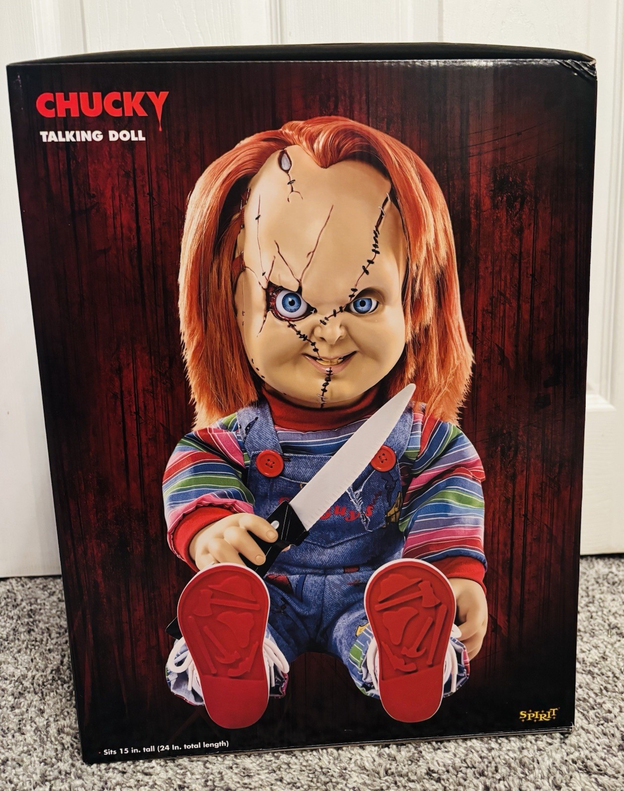 Chucky 15” Talking Doll Prop Animated & Sound Activated Spirit Halloween