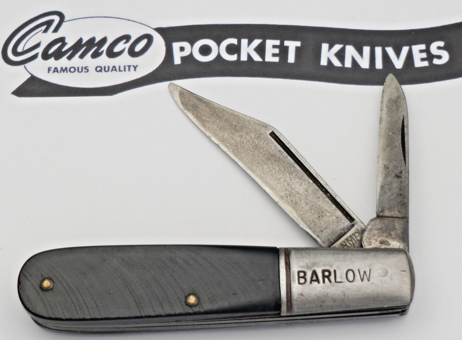 Vintage 1950\'s to 1960’s Era CAMCO Barlow Jack Knife - Carbon Steel Blades