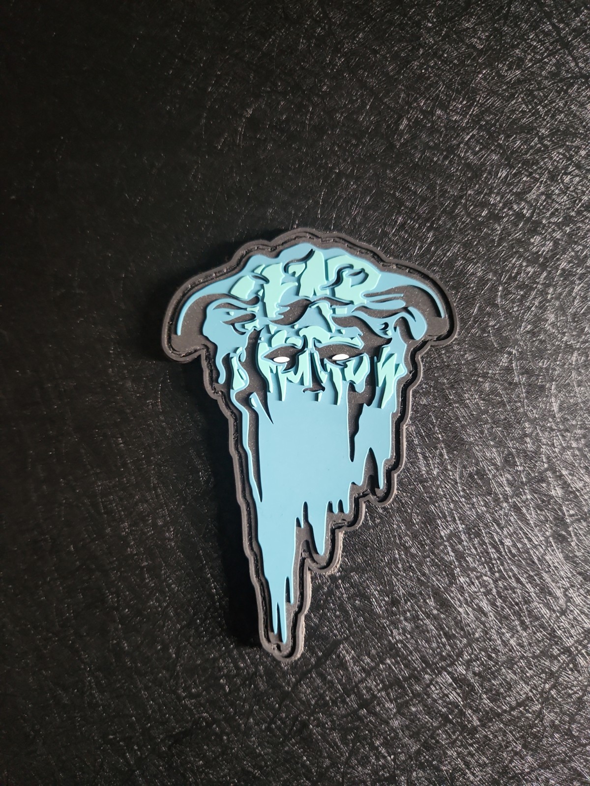 White Phosphor PVC Patch Blue Medusa NEW