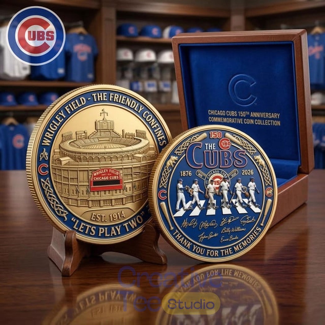Chicago Cubs 150th Anniversary Premium Commemorative Coin (No Box)
