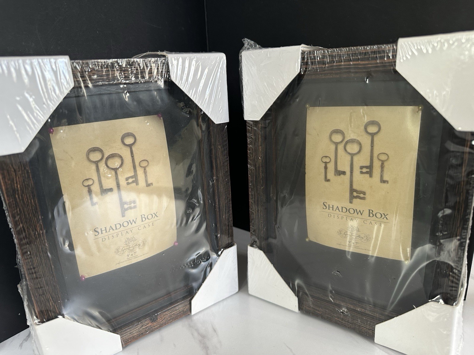 Set Of 2Green Tree Gallery Shadow Box Display Case 5x7” Sealed Set Of 2Green Tree Gallery Shadow Box Display Case 5x7” Sealed