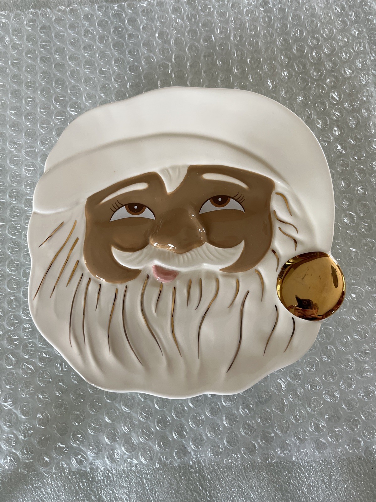 Papa Noel Cookie Plate By Glitterville New 7\