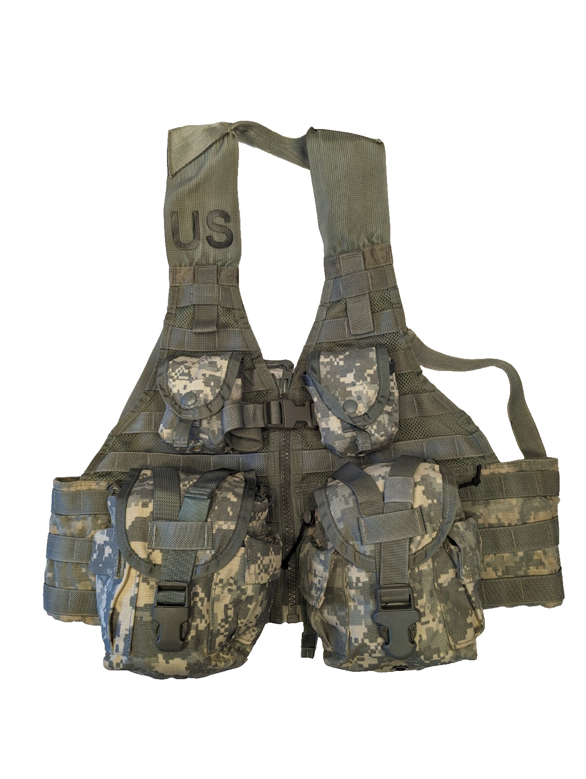 USGI MOLLE II 5-Piece Fighting Load Carrier FLC Vest Set ACU UCP Camo