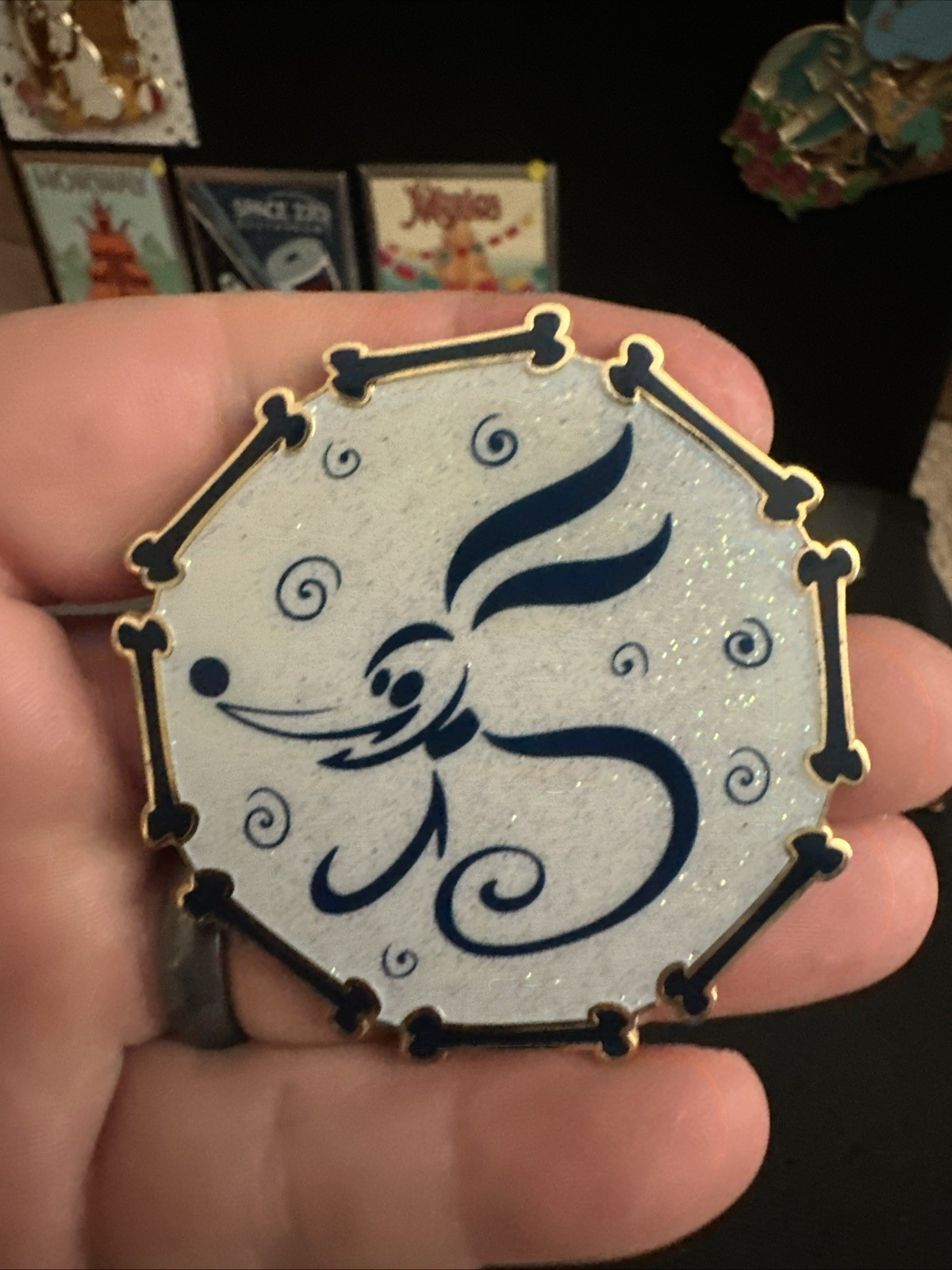 RARE LE 125 Disney Pin Nightmare Before Christmas Zero Dog Bone NBC BIG Stylized