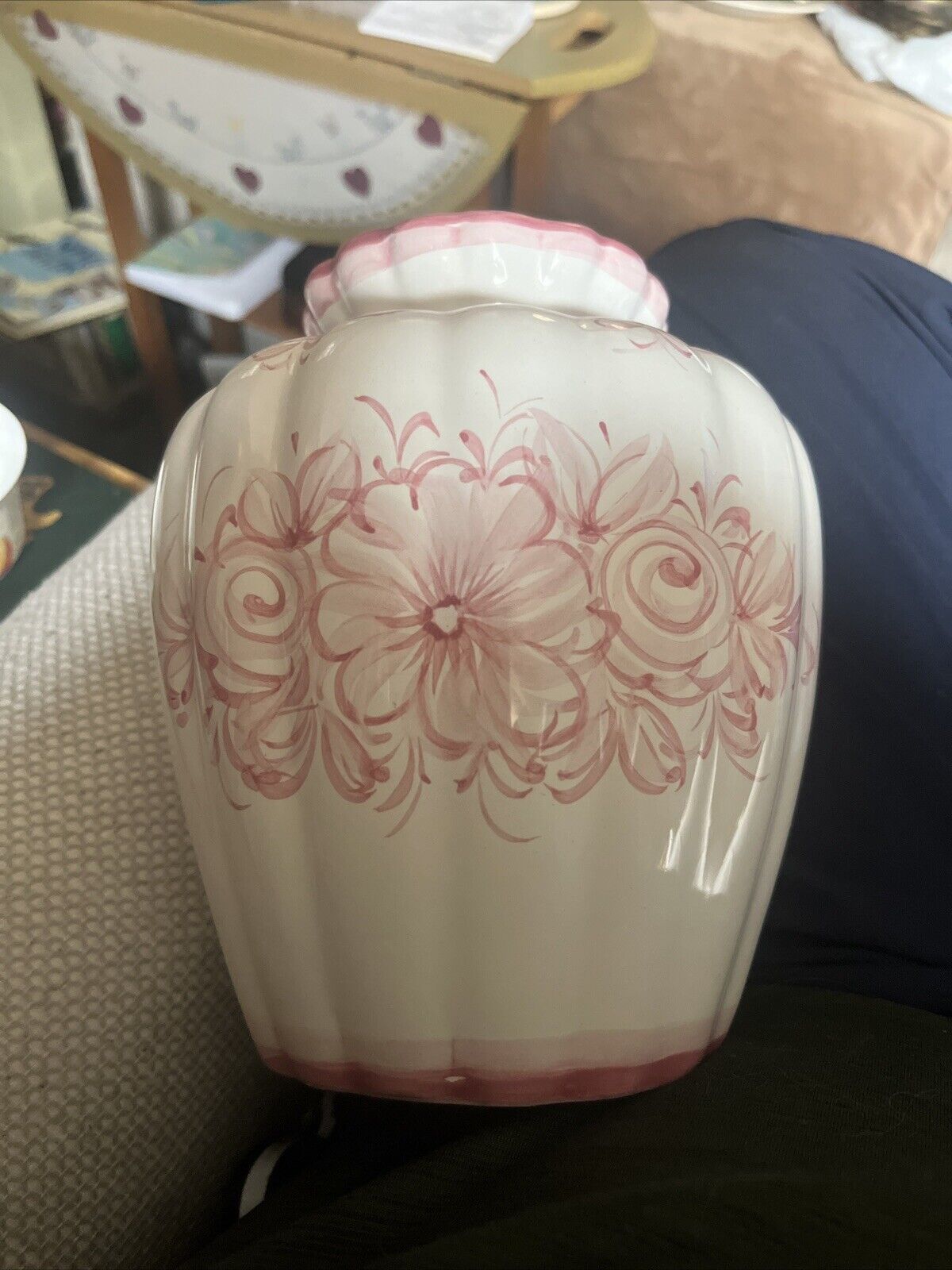 Vintage Beautiful Vestal Made In Portugal 530 Pink Vase