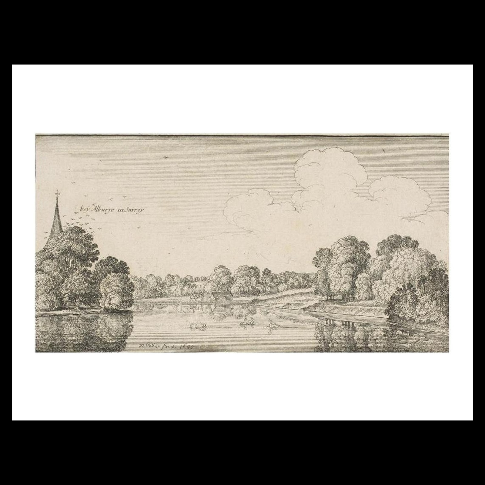 Wenceslaus Hollar - Albury (1645) Art Card Print