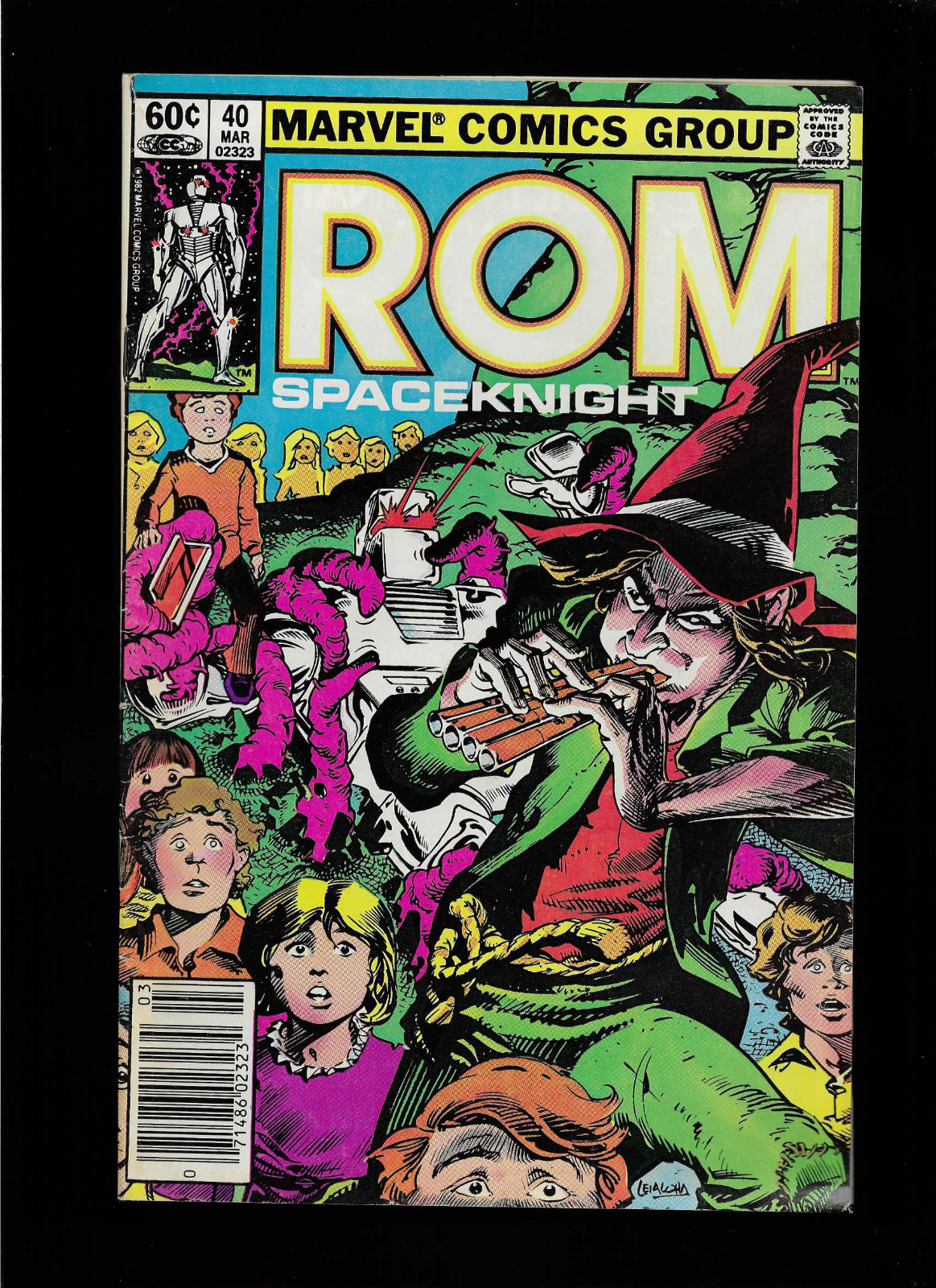MARVEL Rom (1983) #40 RARE Newsstand Lakeside Tattooz Insert Variant \ MARVEL Rom (1983) #40 RARE Newsstand Lakeside Tattooz Insert Variant \