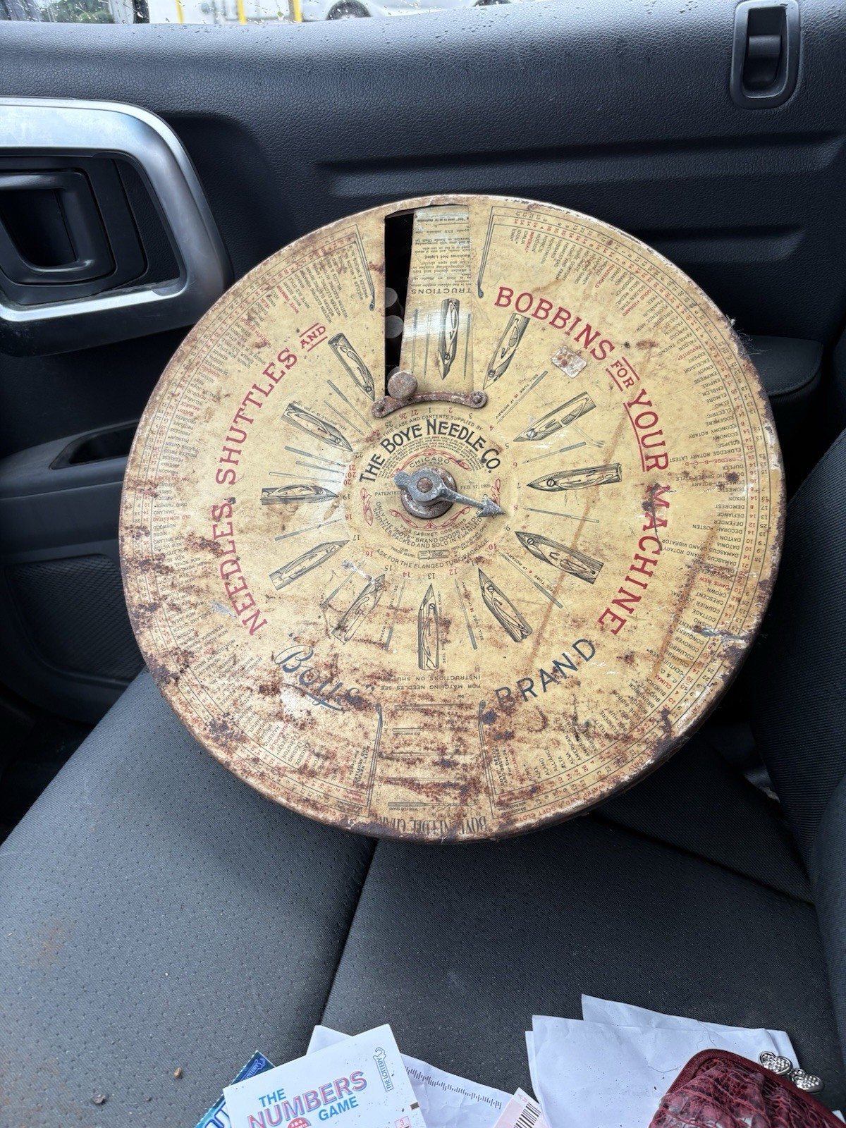 Antique C1908 The Boye Needle Co. Chicago Spinning 16 oz Wool Spool Antique C1908 The Boye Needle Co. Chicago Spinning 16 oz Wool Spool