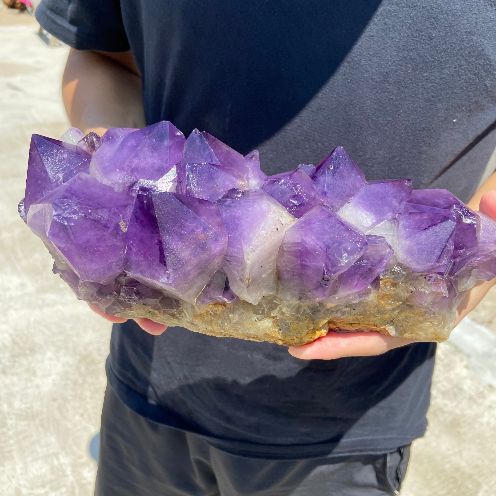 6.8lb Natural purple quartz crystal cluster rough amethyst specimen healing