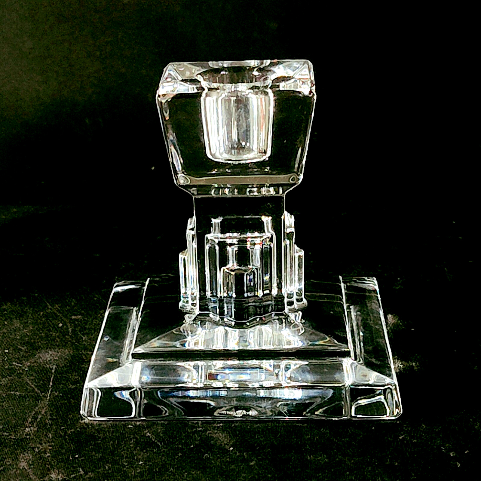 WATERFORD METROPOLITAN CANDLE HOLDER, Cut Lead Crystal 4\