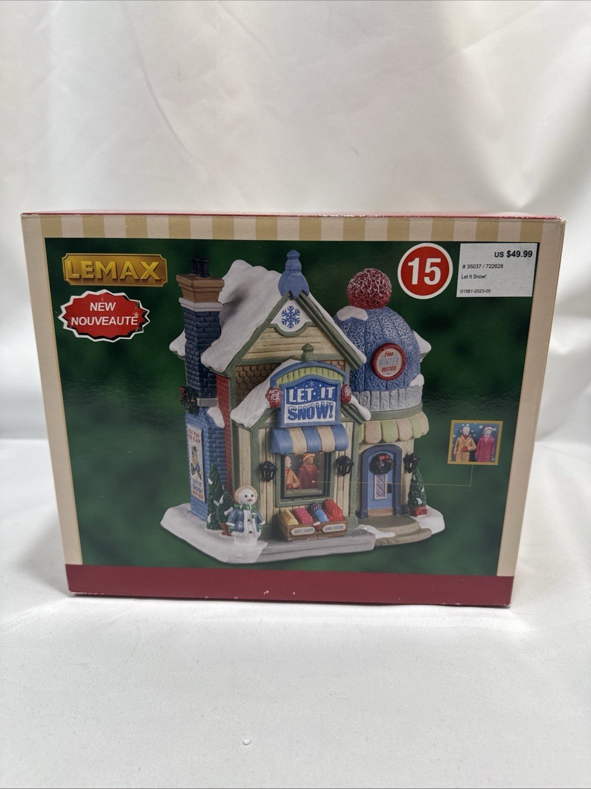 Lemax LET IT SNOW Porcelain Lighted Christmas Caddington Village 35037 | NEW