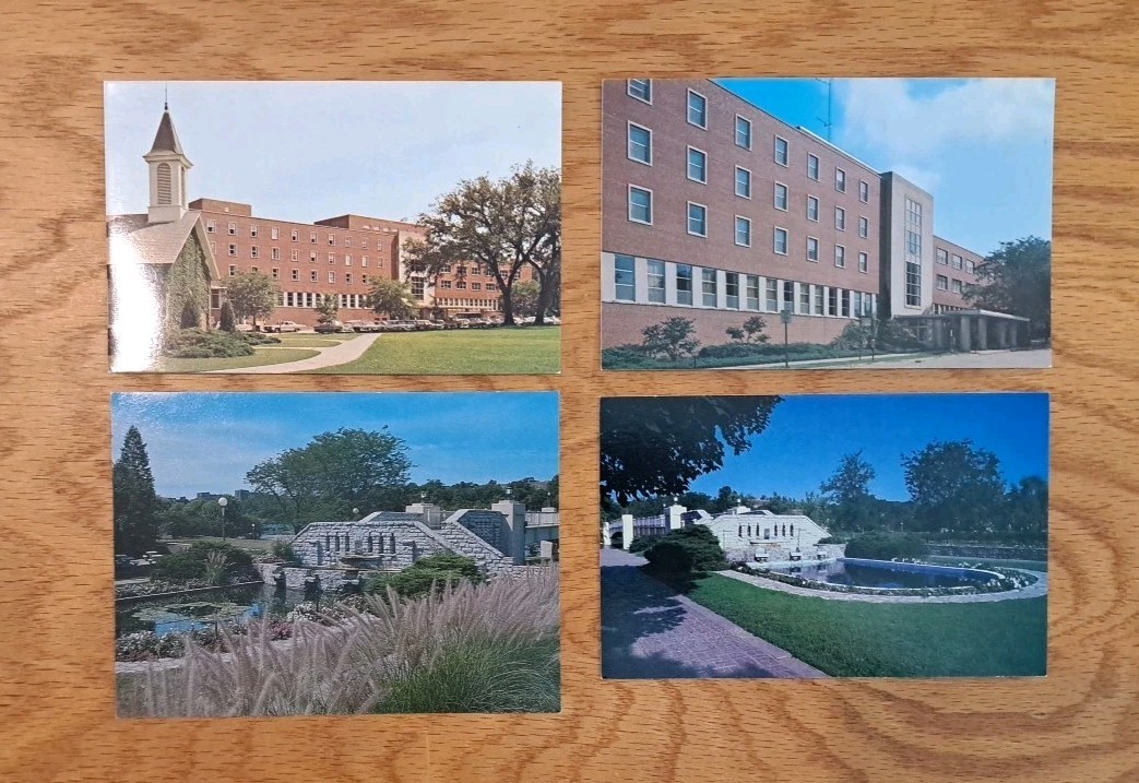 University of Iowa Memorial Union Postcard Lot of 4 c1960-70s Iowa City IA