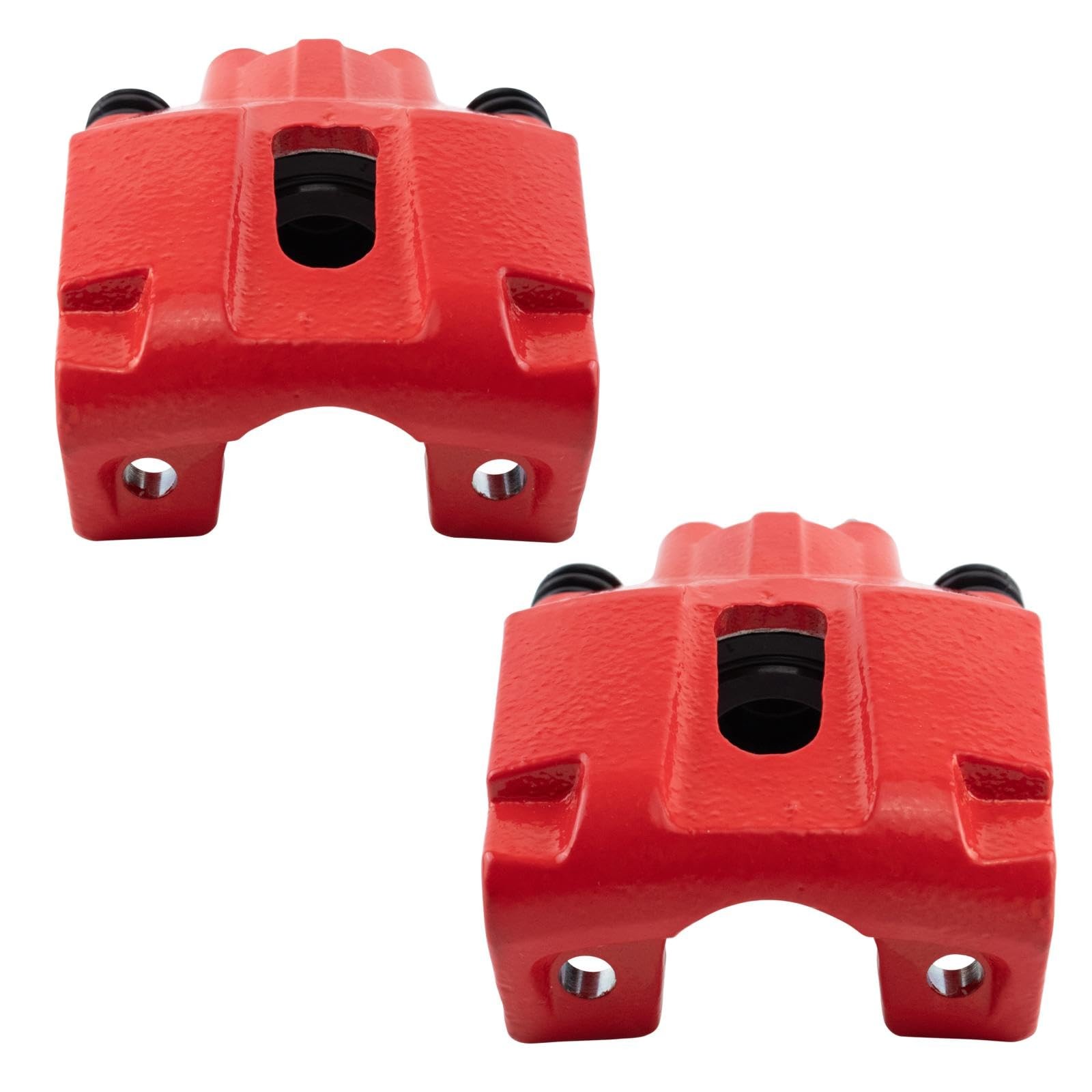 TRQ 2 Piece Performance Brake Caliper Set Red for 05-11 Ford F150 Lincoln