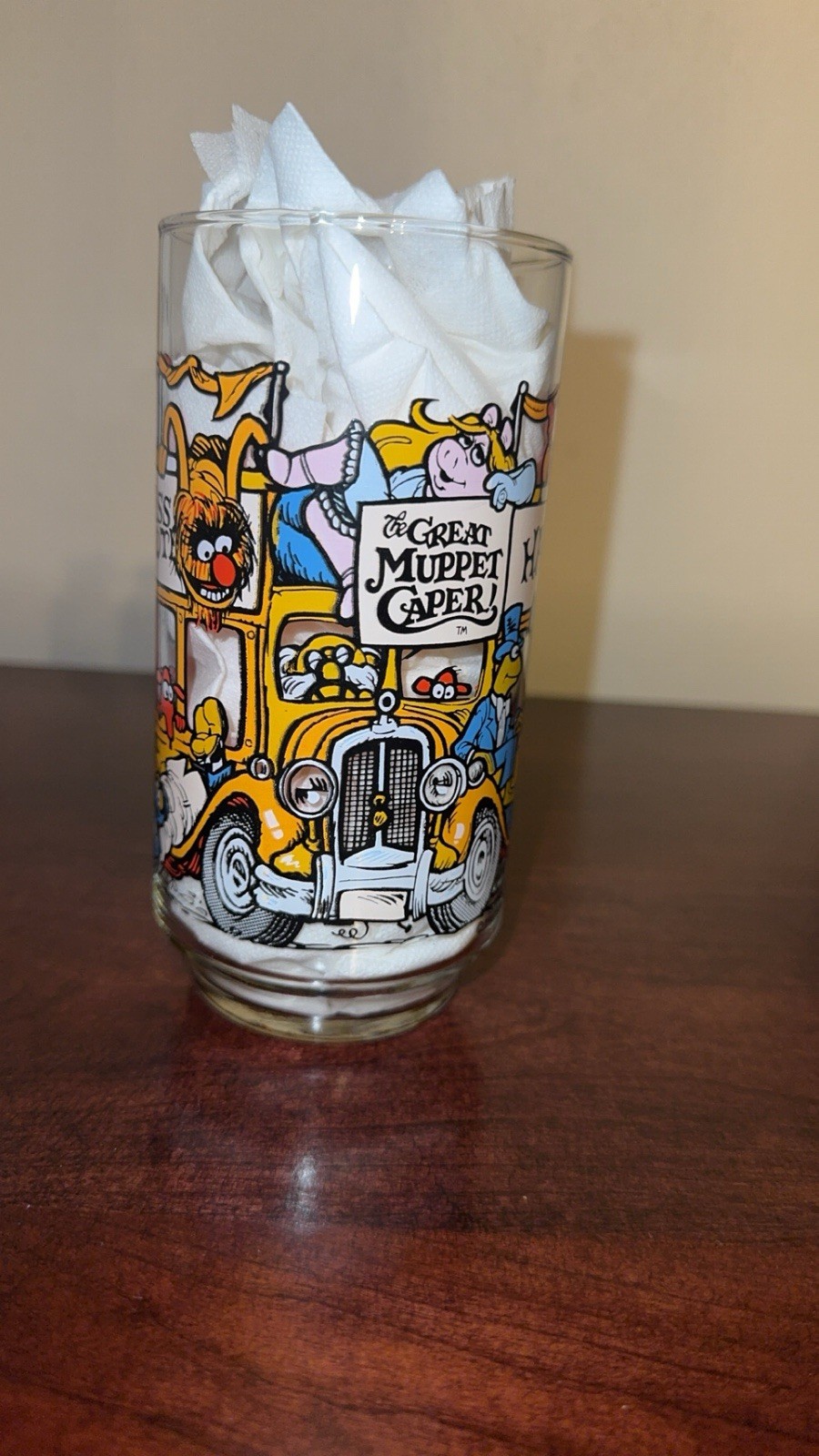 Vintage 1981 McDonald\'s The Great Muppet Caper Happiness Hotel Glass Jim Henson