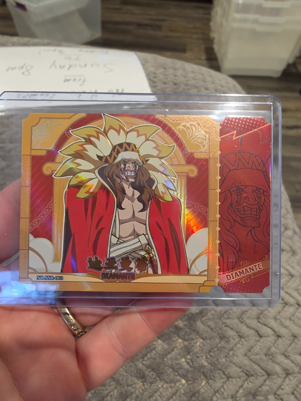 Kabao Anime One Piece Card SSR Die Cut Diamante SSR-003 HOLO FOIL