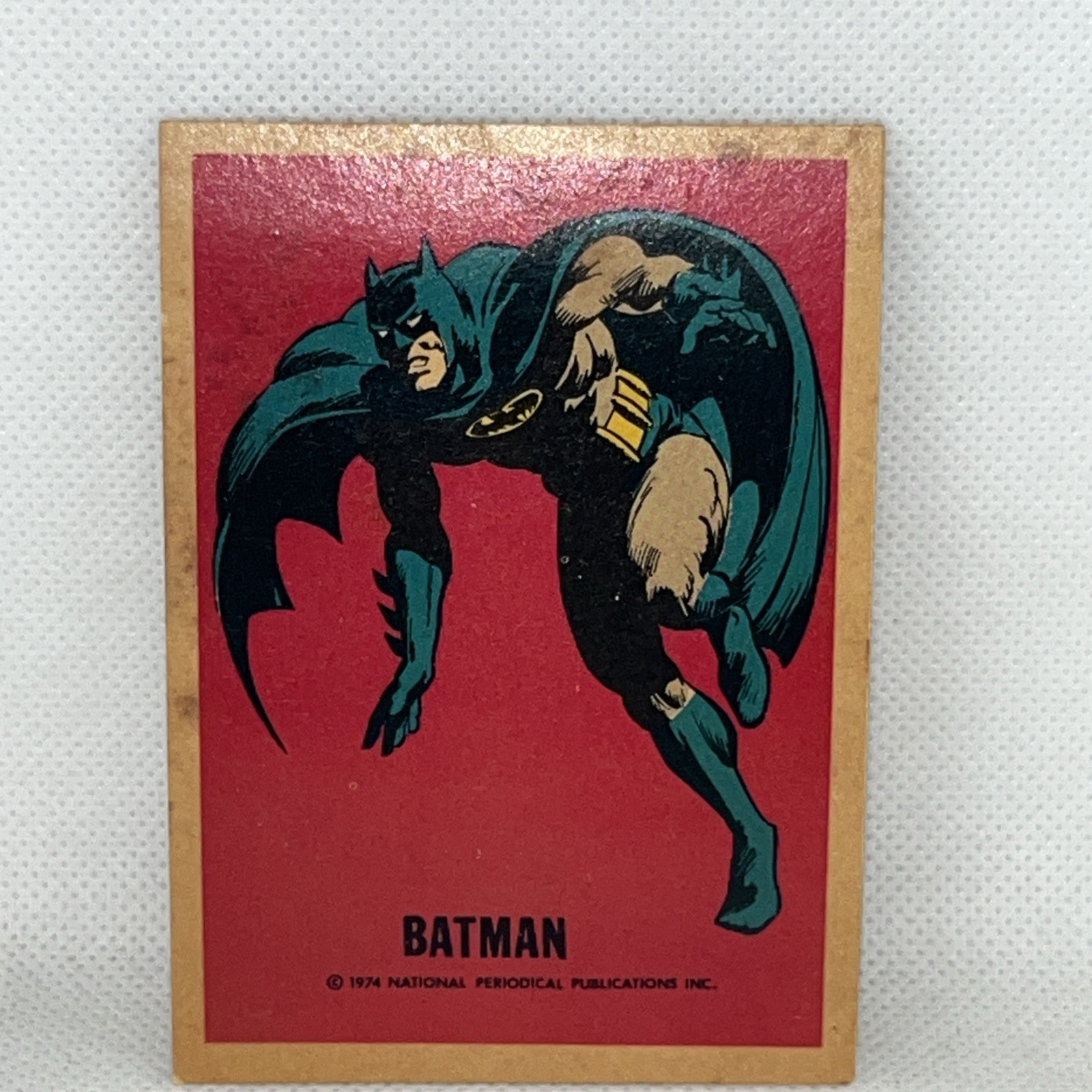 1974 BATMAN NATIONAL PERIODICAL WONDER BREAD CARD