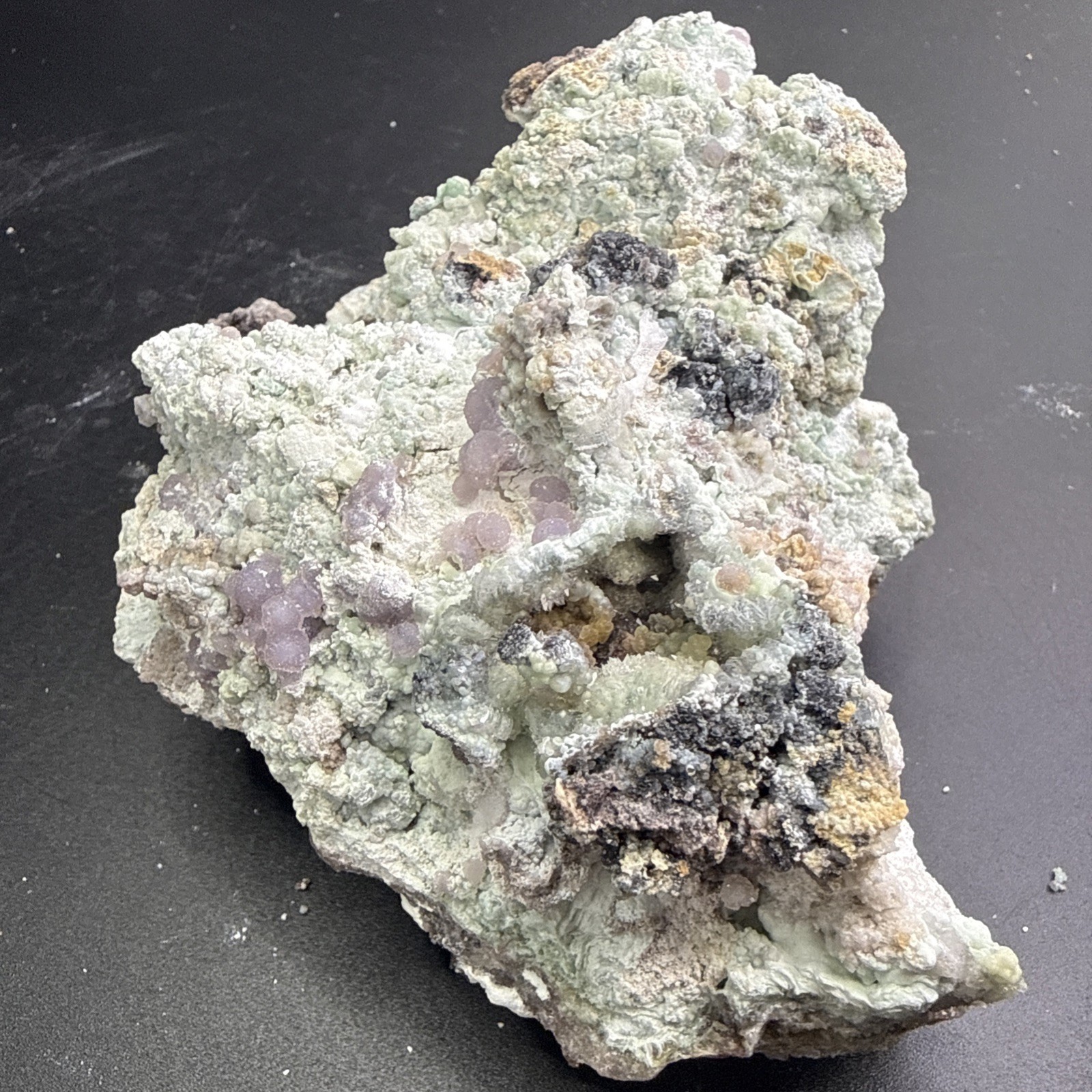 Large Natural Creedite,Gibbsite,Aragonite Specimen Minerals UV Phosphorescent