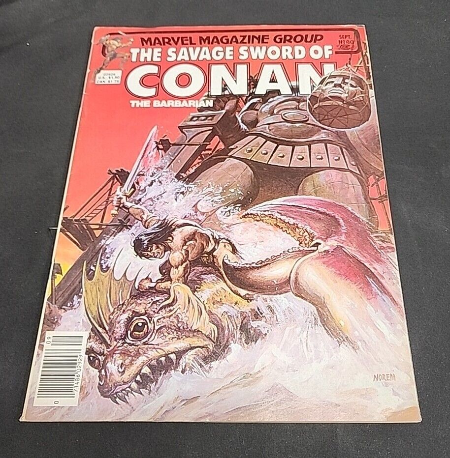 The Savage Sword of Conan The Barbarian #80 (1982) Marvel Good Condition
