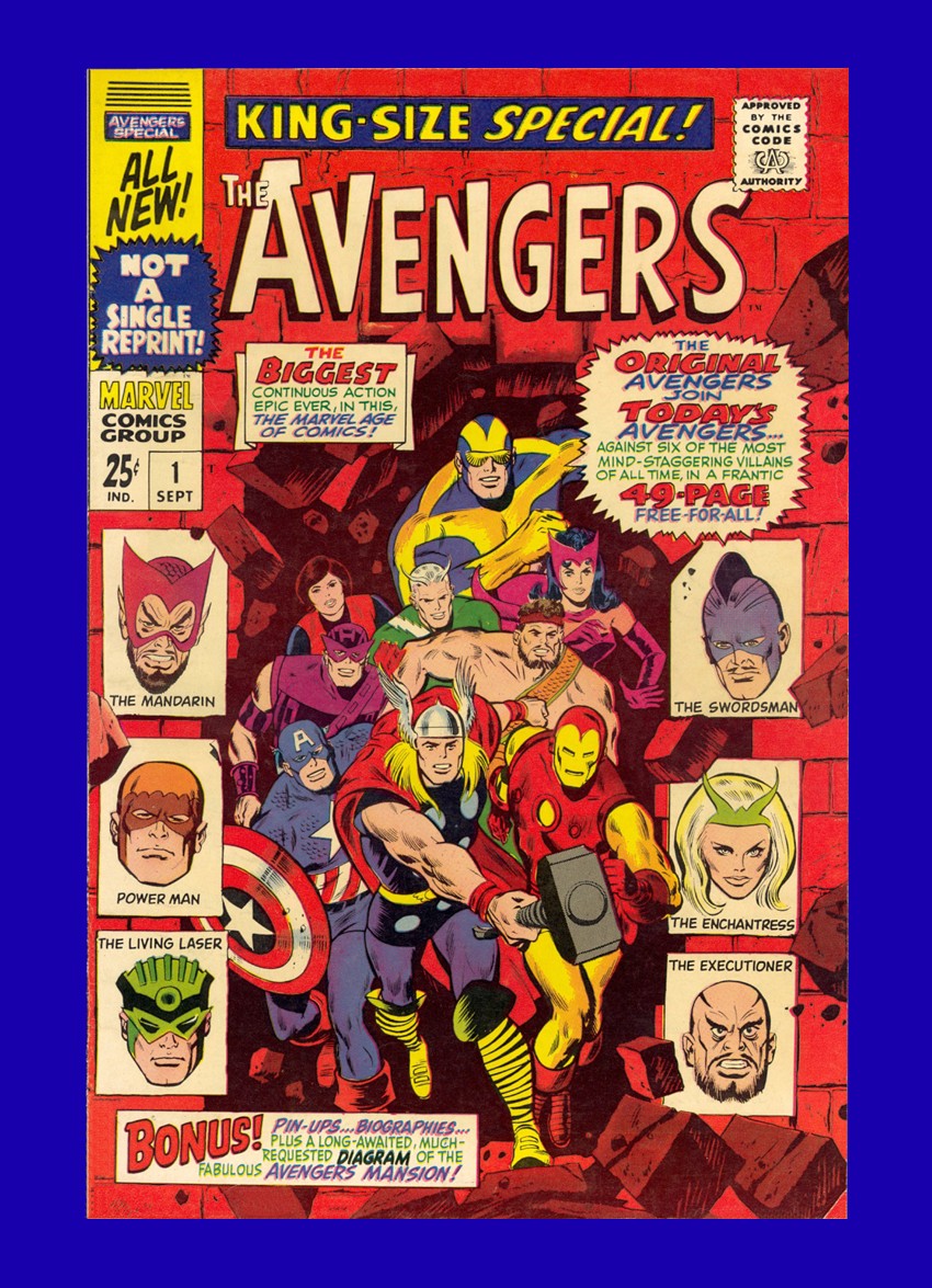 Avengers Annual #1 Original & New Avengers Team-Up - Don Heck Cover 1967 9.4 NM