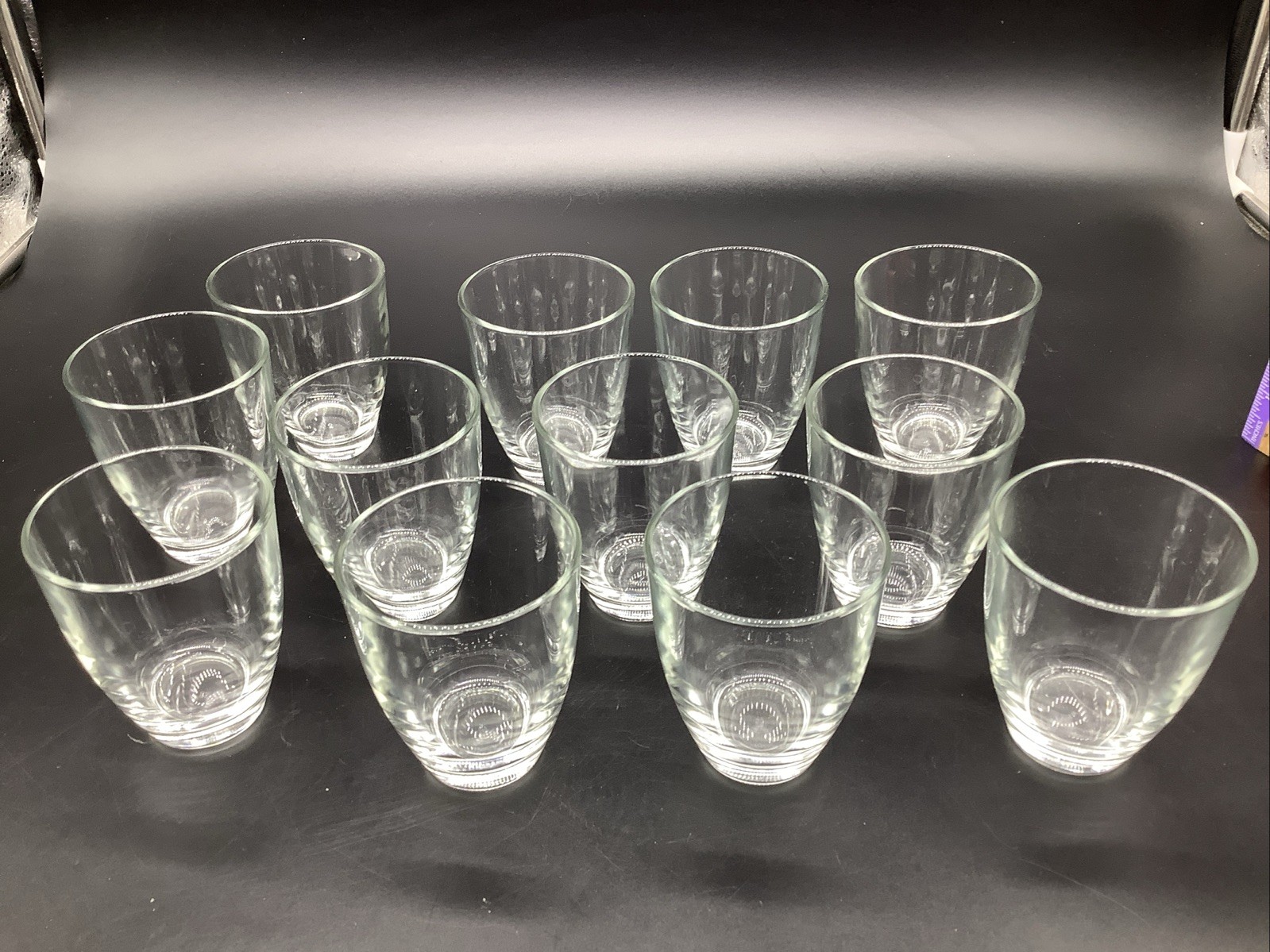 1 Dozen (12) Clear JUICE Drinking Tumblers Glasses 3-1/2\