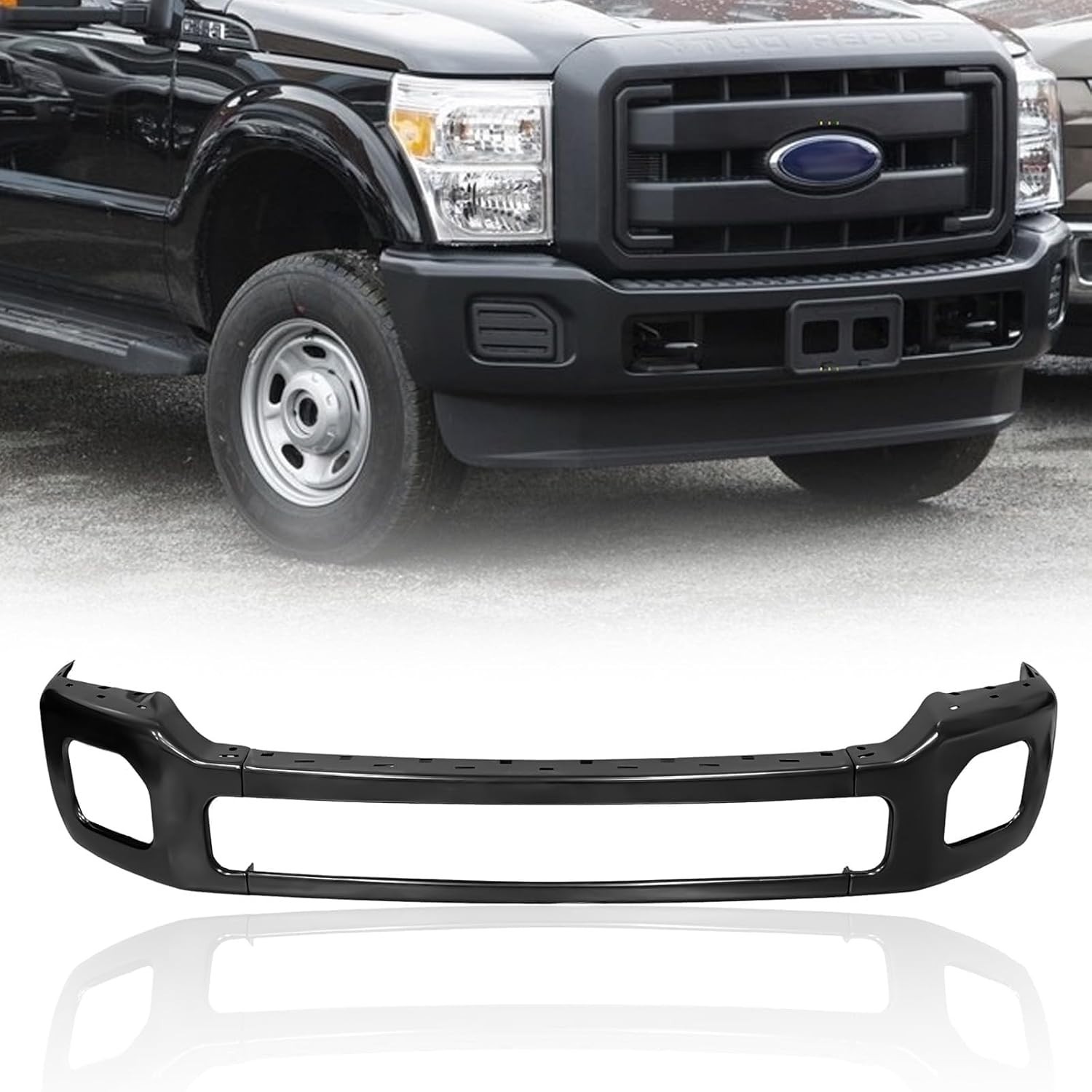 3PCS Front Bumper Impact Face Bar Compatible with 2011-2016 Ford F250 F350 F450 3PCS Front Bumper Impact Face Bar Compatible with 2011-2016 Ford F250 F350 F450