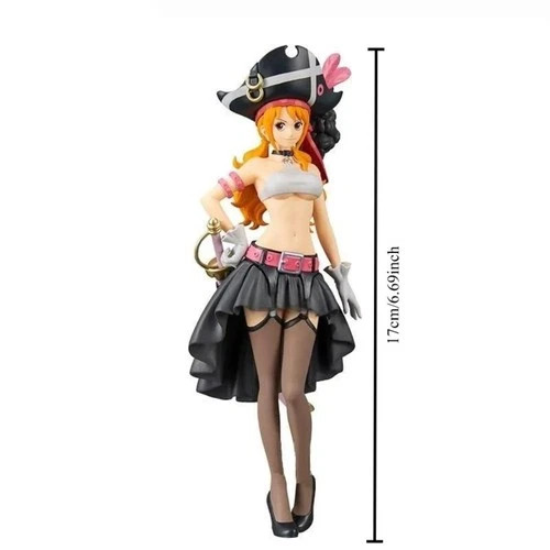 19CM One Piece Nami Film Red Figure Anime PVC Collectible Model Toy Gift