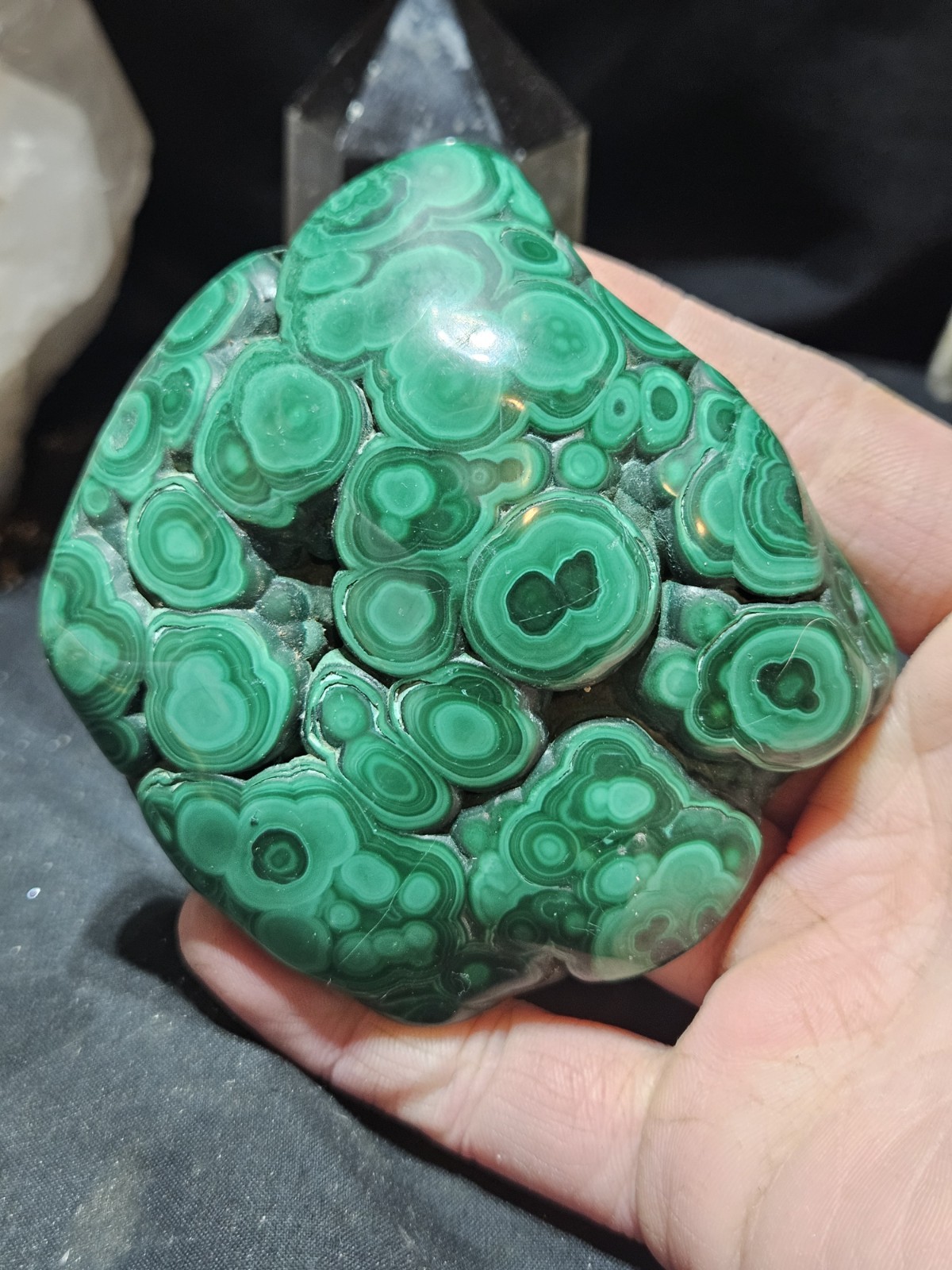 Malachite Polished Free Form Specimen (10oz) 