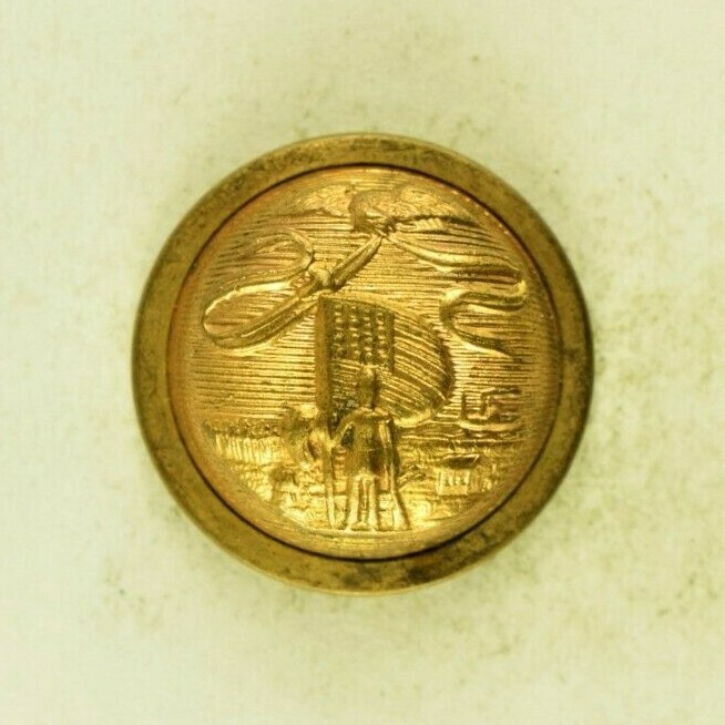 1870s-1890s Iowa Staff Officer Uniform Button Original G8T 1870s-1890s Iowa Staff Officer Uniform Button Original G8T