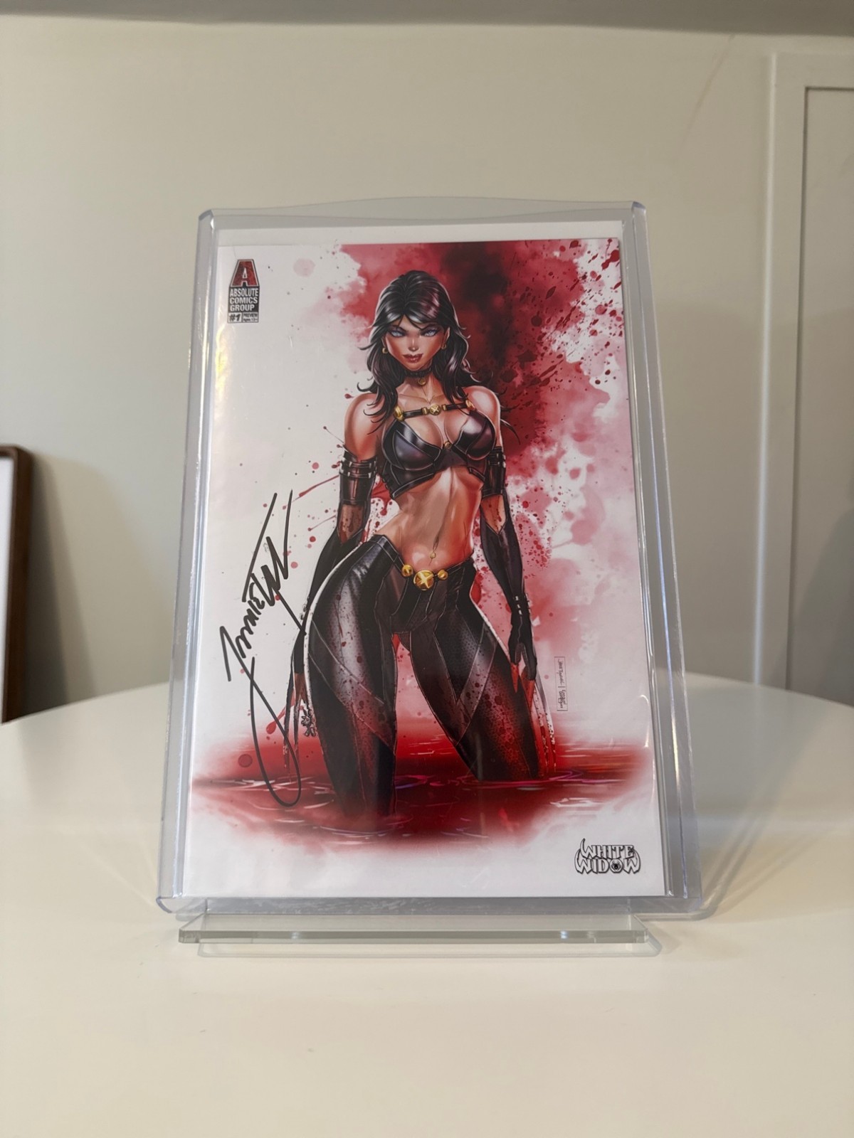 White Widow #1 Jamie Tyndall Variant Signed with COA - Absolute 2025