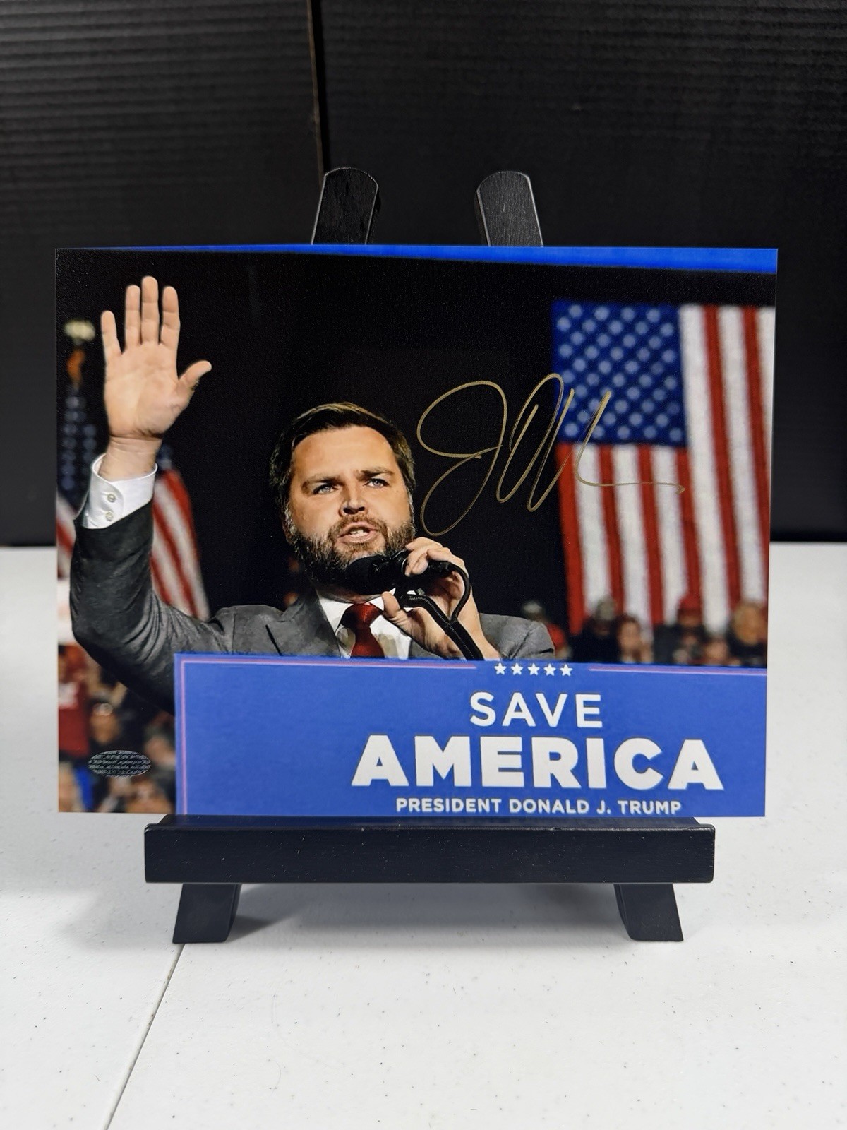 JD Vance Signed Autograph 8x10 Photo VP Save America Trump COA
