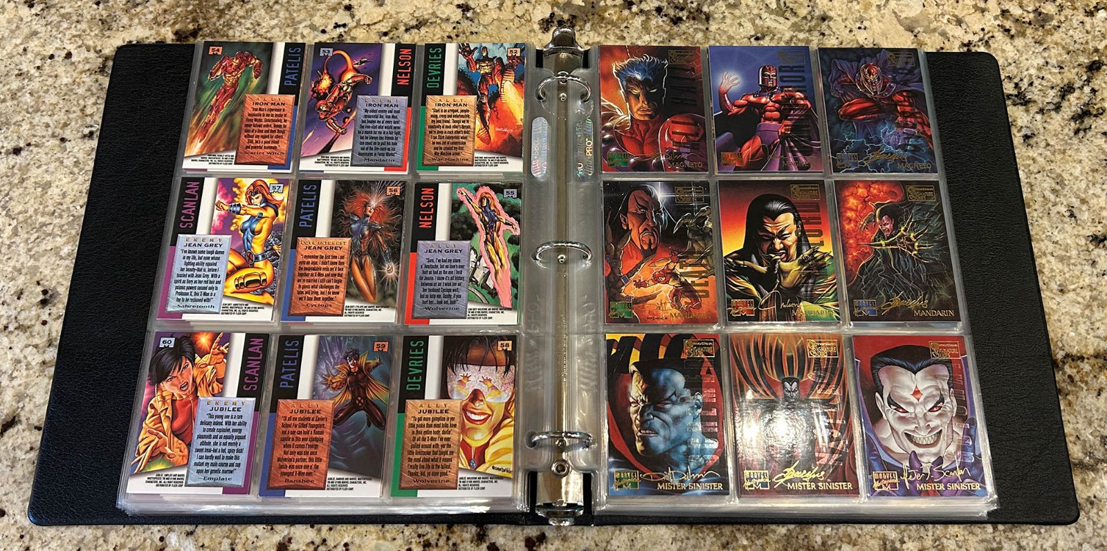 1995 Marvel Masterpieces Emotion Signature Complete Set #1-150 NM Fleer
